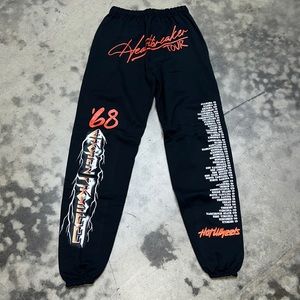 Hot Wheels x Broken Promises Hot Wheels Tour Black Men Graphic Sweatpants Sz S